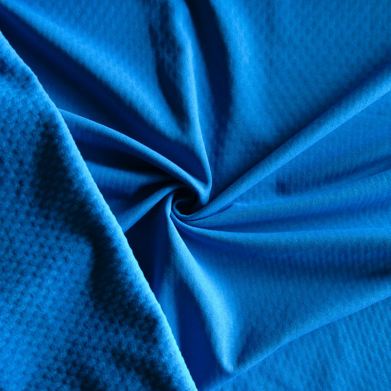 Polartec Power Dry Fleece Knit Fabric Turquoise Bricks