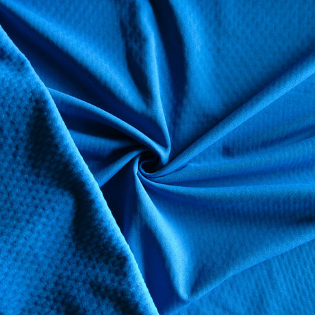 Polartec Power Dry Fleece Knit Fabric Turquoise Bricks