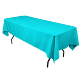 Polyester Rectangular Tablecloth Polyester Fabric - Wrinkle-Resistant, Stain-Proof, Washable, 60" X 144"