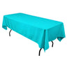 Polyester Rectangular Tablecloth Polyester Fabric - Wrinkle-Resistant, Stain-Proof, Washable, 60" X 144"