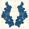 Beaded Floral Lace Applique