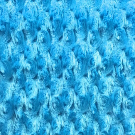 Swirl Rosebud Faux Fur Fabric - 100 Percent Polyester Faux Fur Fabric, Rose Pattern, 60" Width, 11 MM Pile Length (1 Yard)