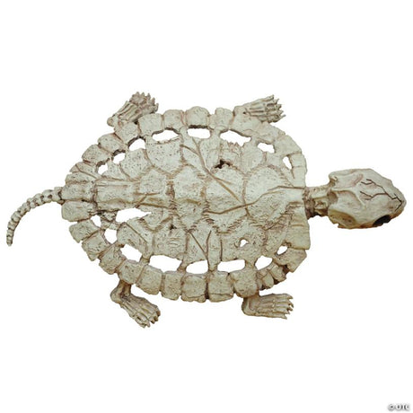Plastic Turtle Skeleton Halloween Decoration for Yard Display, showing a detailed skeletal bone design