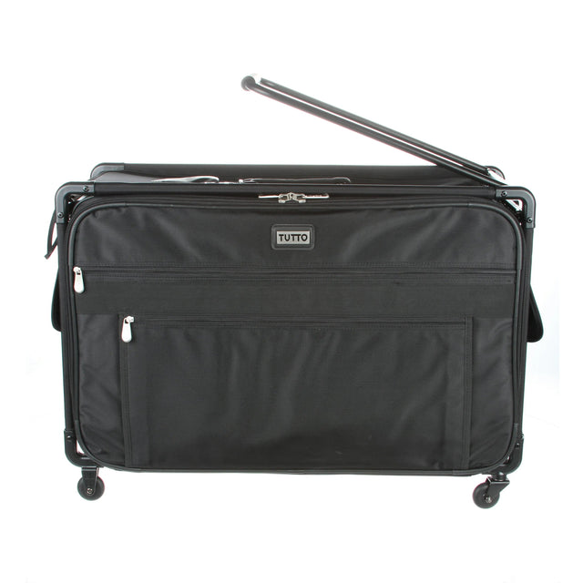 Sewing Machine Case on Wheels 28in Black