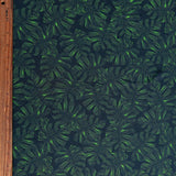 Swim Knit Nylon Spandex Twilight Monstera Print
