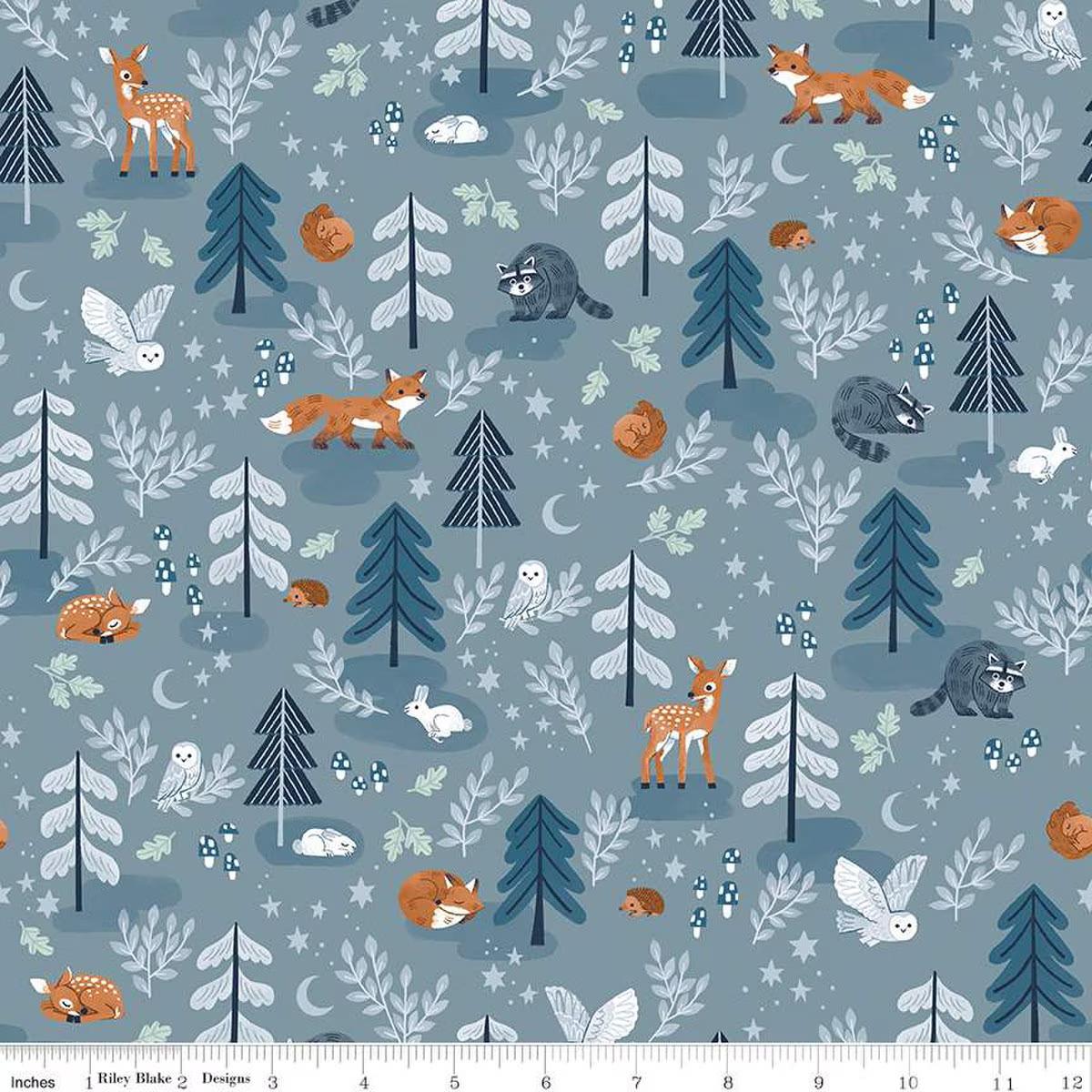 Quilting Cotton Twilight Creatures Main Storm Riley Blake