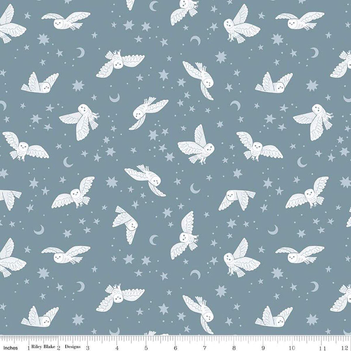 Quilting Cotton Twilight Creatures Night Owls Storm Riley Blake