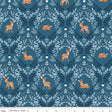 Quilting Cotton Twilight Creatures Wild Fawns Blue Riley Blake Designs