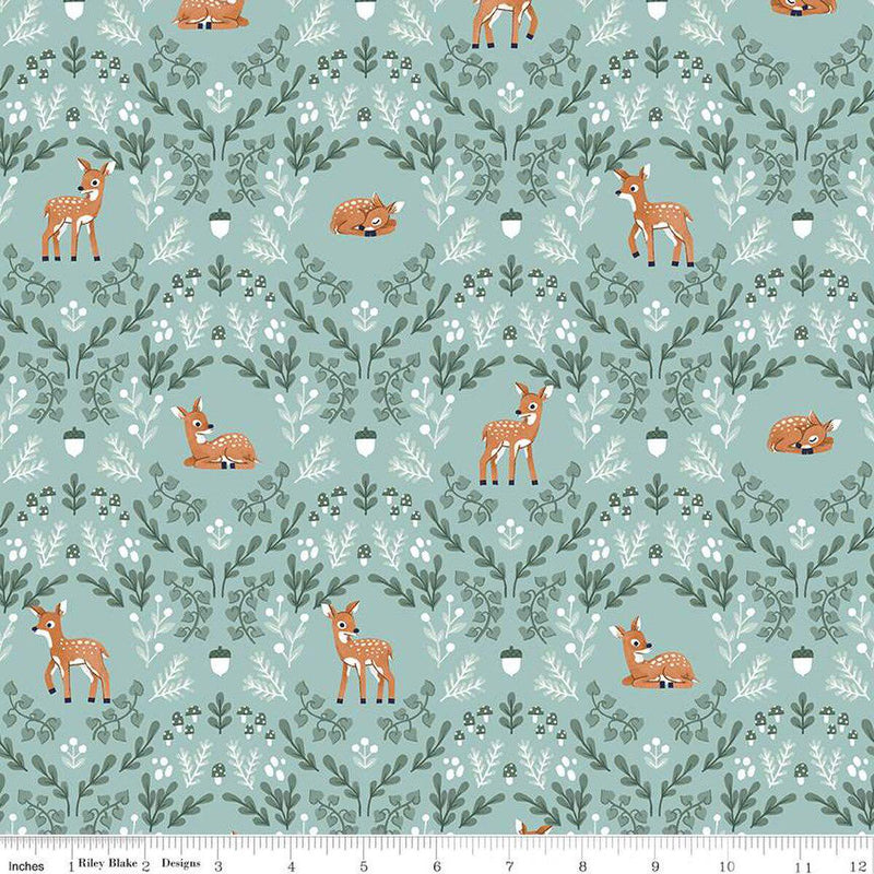 Quilting Cotton Twilight Creatures Wild Fawns Songbird Riley Blake