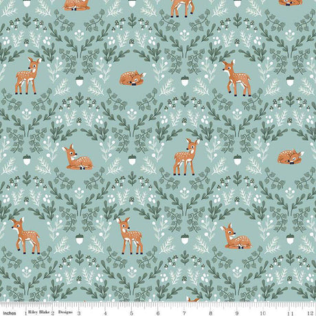 Quilting Cotton Twilight Creatures Wild Fawns Songbird Riley Blake