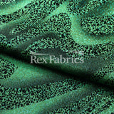 Twinkle Zebra Nylon Spandex Fabric - Multiple Colors, Glitter Zebra Print, 58/60" Width (1 Yard)