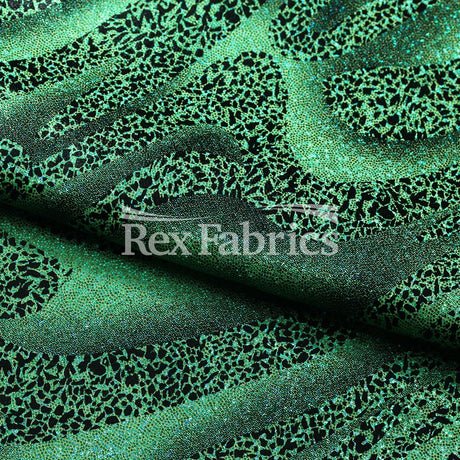 Twinkle Zebra Nylon Spandex Fabric - Multiple Colors, Glitter Zebra Print, 58/60" Width (1 Yard)