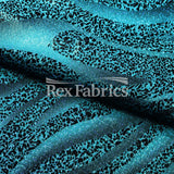 Twinkle Zebra Nylon Spandex Fabric - Multiple Colors, Glitter Zebra Print, 58/60" Width (1 Yard)