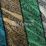 Twinkle Zebra Nylon Spandex Fabric - Multiple Colors, Glitter Zebra Print, 58/60" Width (1 Yard)