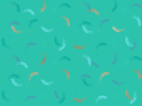 Quilting Cotton Twirl Metallic Tropic Moda