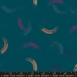 Quilting Cotton Twirl Metallic GalaxyTurquoise by Sarah Watts