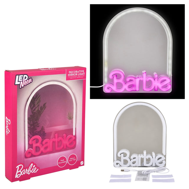 Barbie LED Neon Mirror Wall Mountable