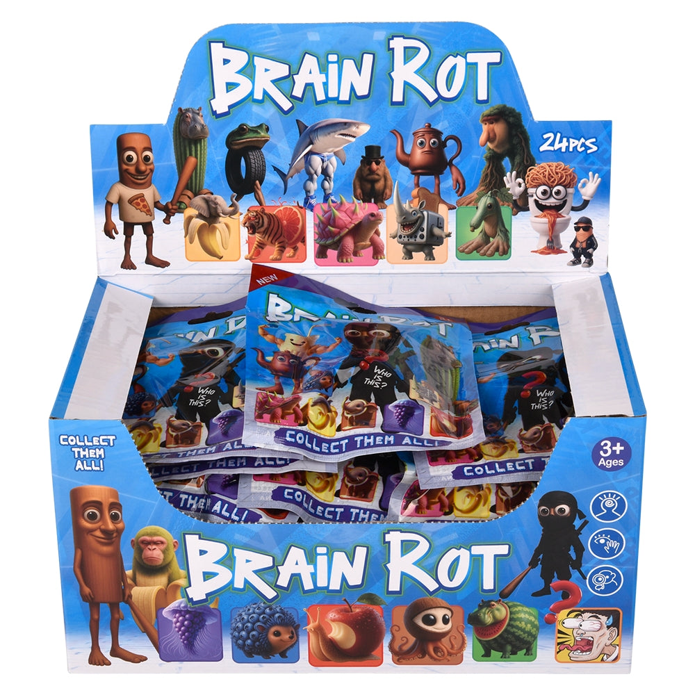 Brainrot Figurine And Card Blind Bag (24 Ct)