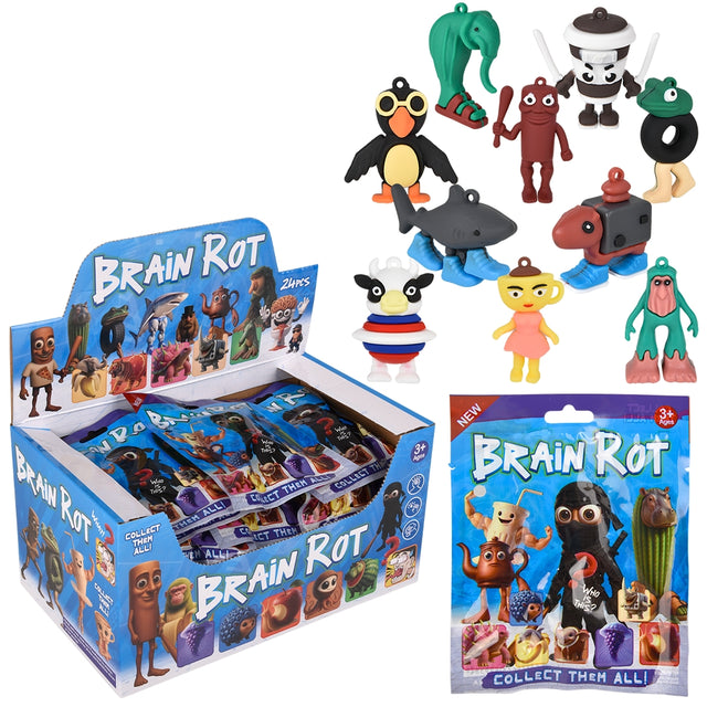 Brainrot Figurine And Card Blind Bag (24 Ct)