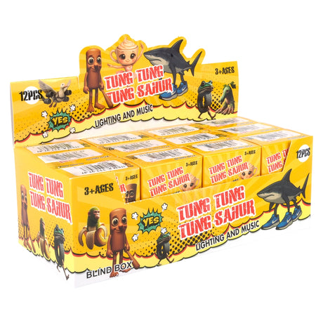 Brainrot Light-Up Figure With Sound Blind Box (12 Ct)