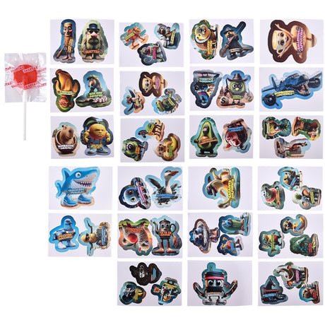 Brainrot Holographic Stickers And Lollipop (24 Ct)