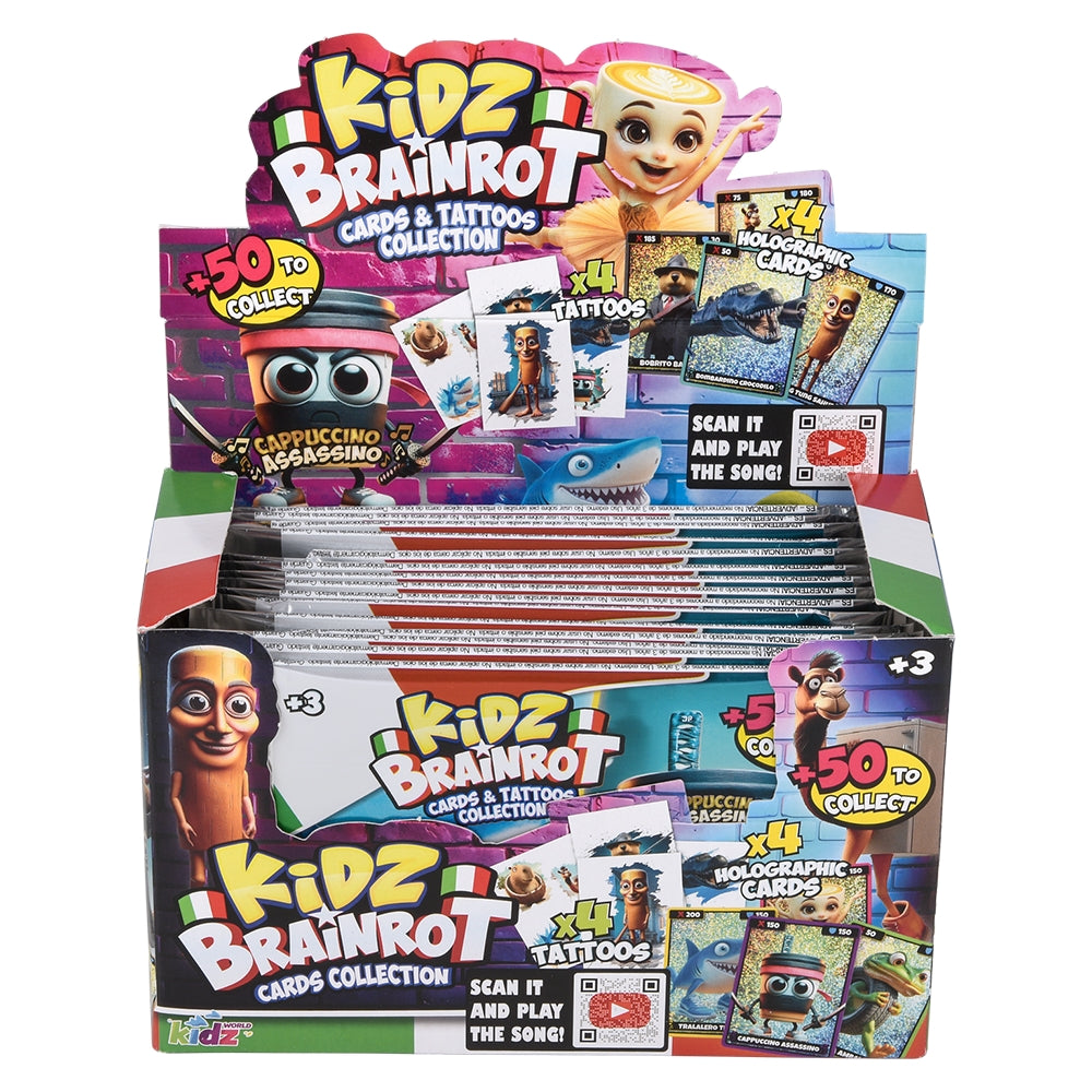 Brainrot Holographic Cards & Tattoos (1 DSP)