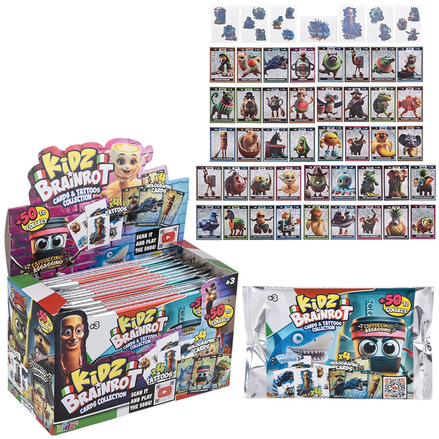 Brainrot Holographic Cards & Tattoos (1 DSP)