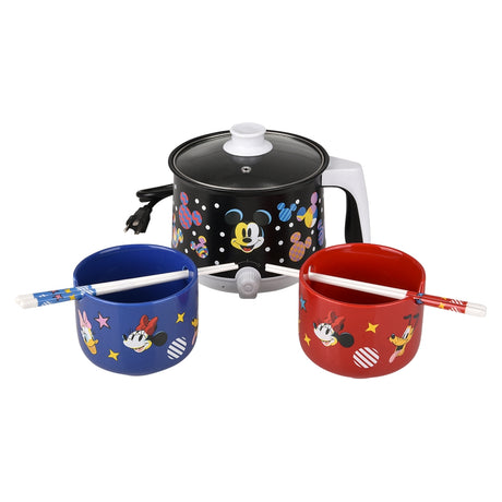 Mickey Mouse Hot Pot With Ramen Bowls