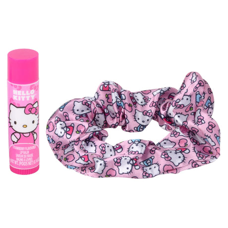 Hello Kitty Hair Scrunchy and Lip Balm Set (1 DZ)