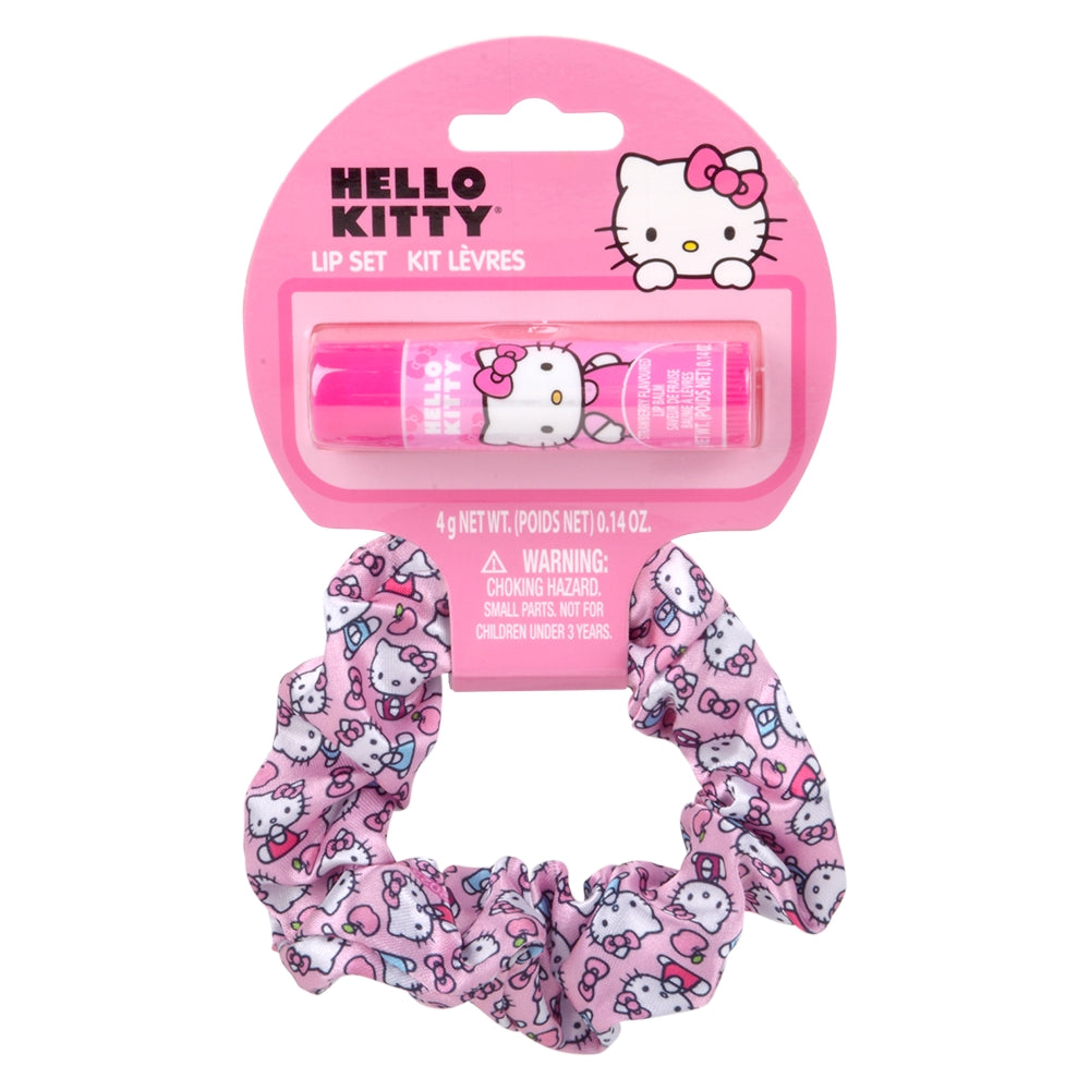 Hello Kitty Hair Scrunchy and Lip Balm Set (1 DZ)