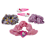 Hello Kitty Scrunchie Set With 2 Hair Clips