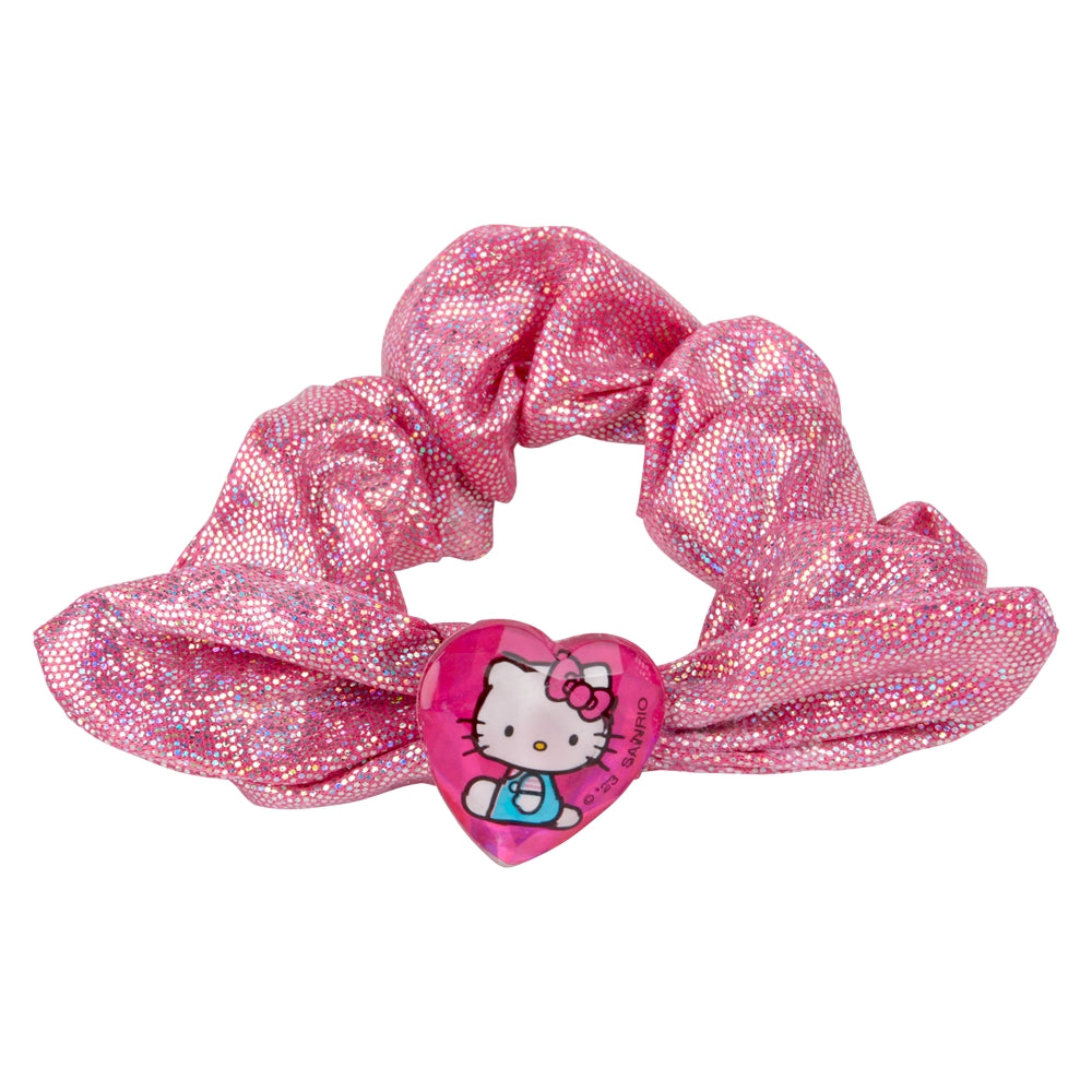 Hello Kitty Scrunchie Set With 2 Hair Clips