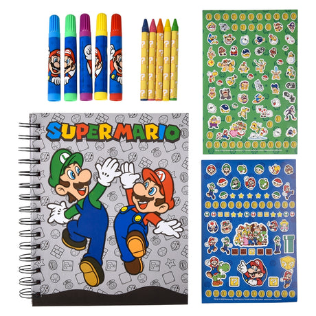 Super Mario Art Set Color And Go