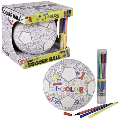 Colorable Mini Soccer Ball (1 PC)