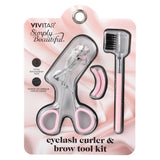 Eyelash Curler and Brow Tool