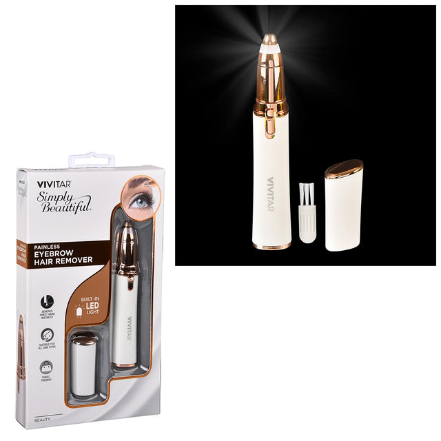 Eyebrow Hair Remover with LED Light