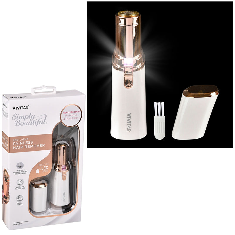Facial Hair Removal Shaver with LED
