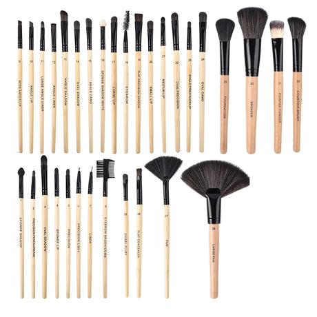 Makeup Brush Set 32pc Wood (1 PC)