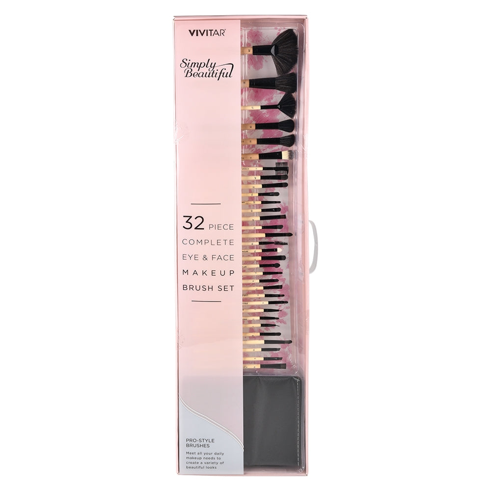 Makeup Brush Set 32pc Wood (1 PC)