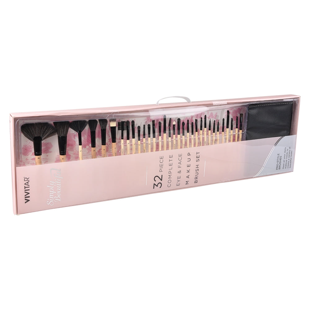 Makeup Brush Set 32pc Wood (1 PC)