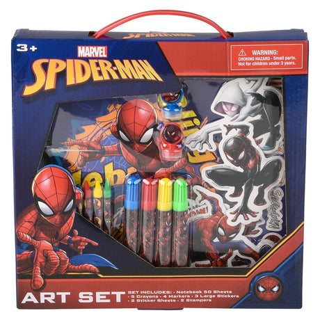 Spider-Man Color and Go art set for creative activities