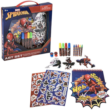 Spider-Man Color and Go art set for creative activities