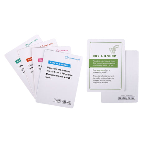 Truth Or Drink Card Game