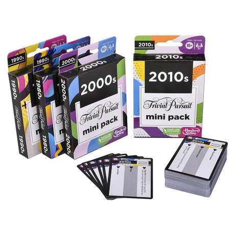Trivial Pursuit Decades Mini Packs (4 Pc)