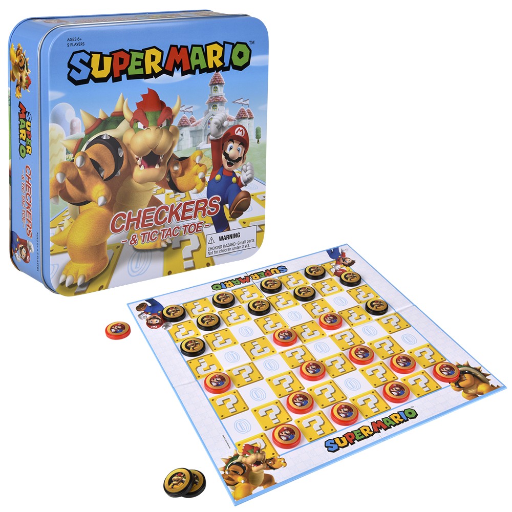 Super Mario Checkers & Tic Tac Toe