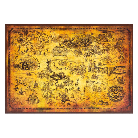 Legend of Zelda Hyrule Map 1000-Piece Puzzle