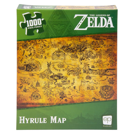 Legend of Zelda Hyrule Map 1000-Piece Puzzle