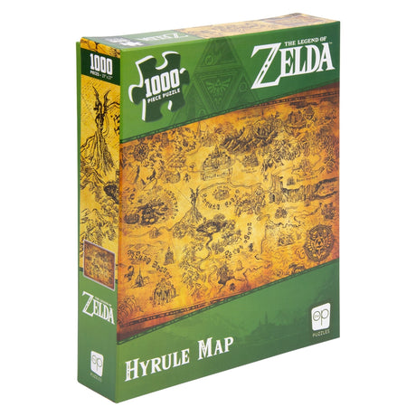 Legend of Zelda Hyrule Map 1000-Piece Puzzle