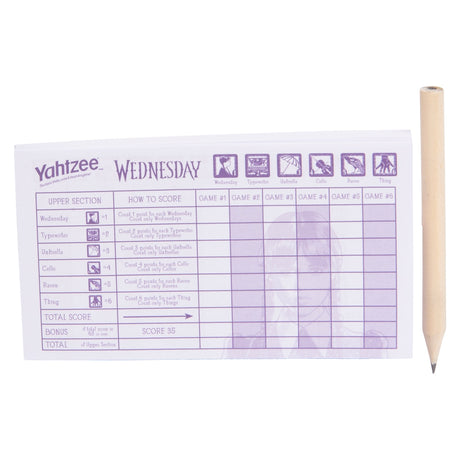 Wednesday Yahtzee Game