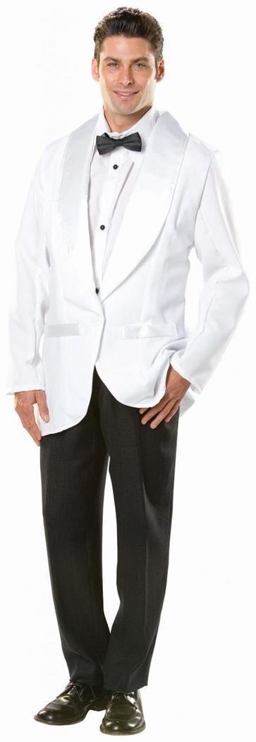Classic Humphrey Bogart White Suit Jacket for Themed Parties Dress Up and Film Noir Events